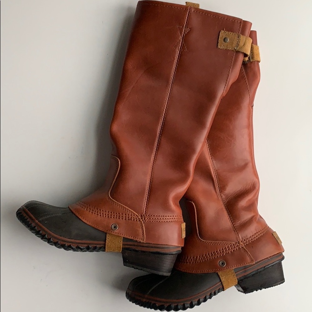 Sorel Brown and Black Winter Boots